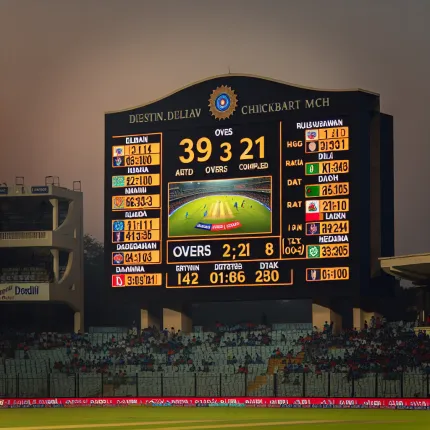 Delhi lucknow match score