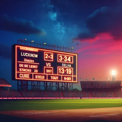 Lucknow delhi match score