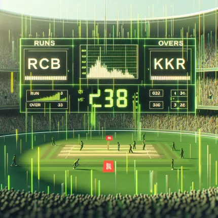 Rcb kkr match score