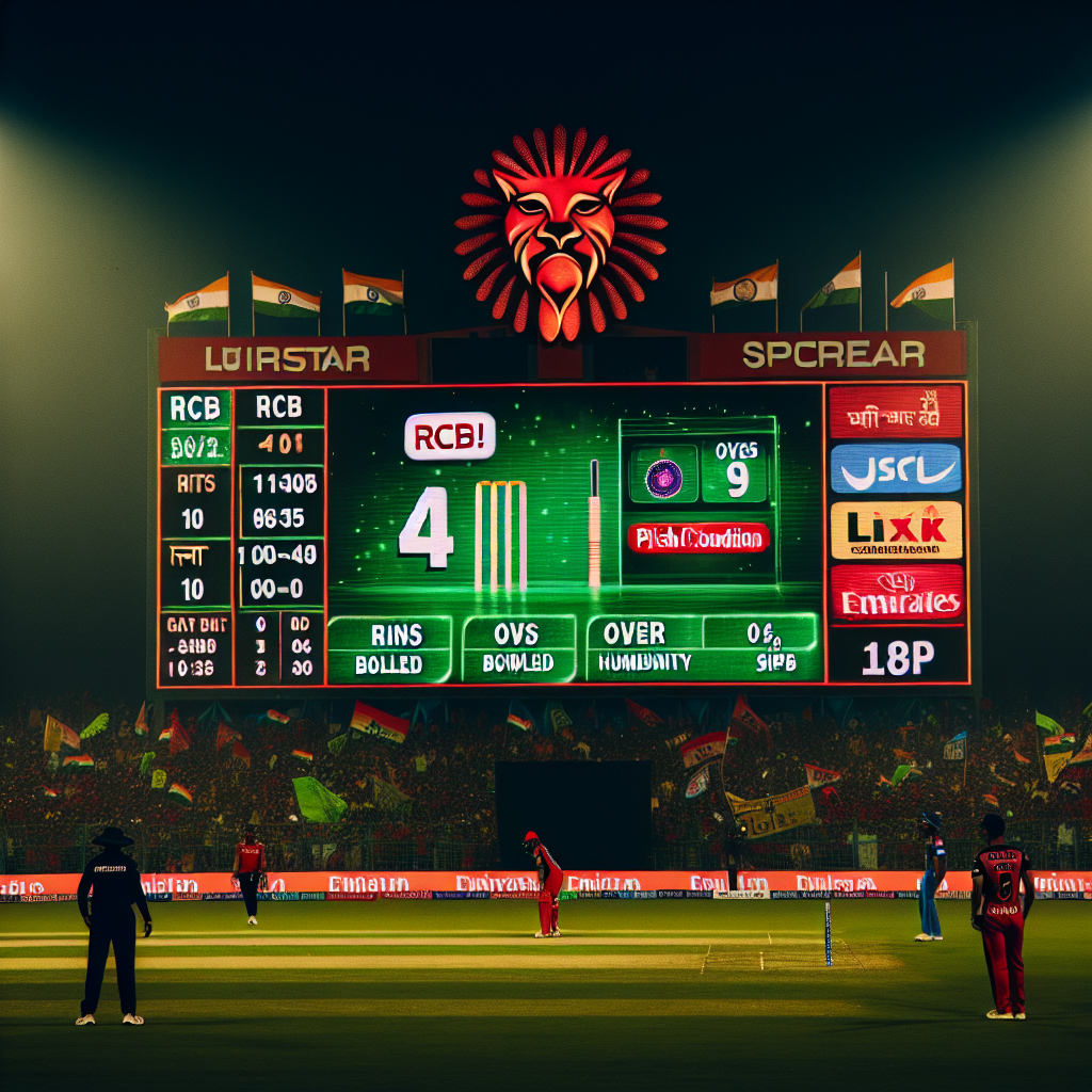 rcb versus lucknow score