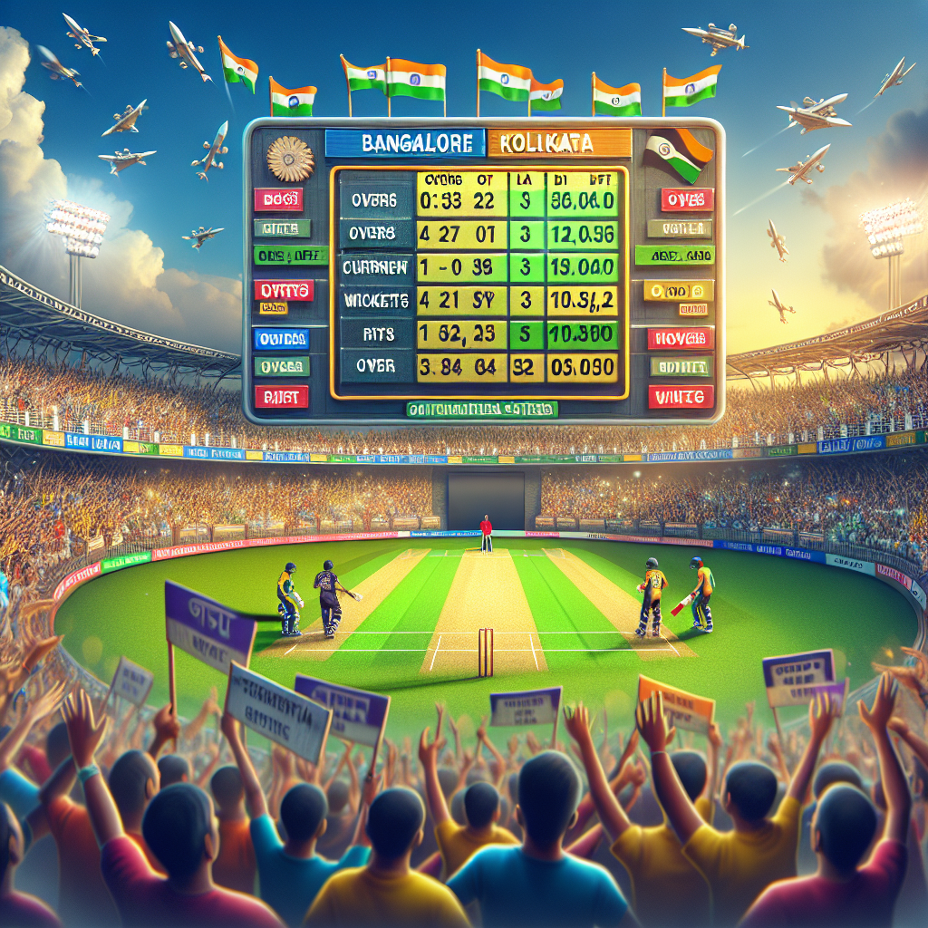 Bangalore kolkata live score
