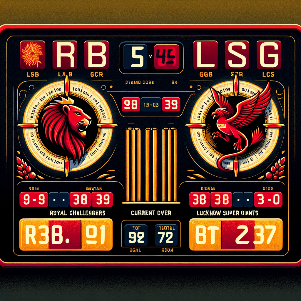 Ipl live score rcb vs lsg
