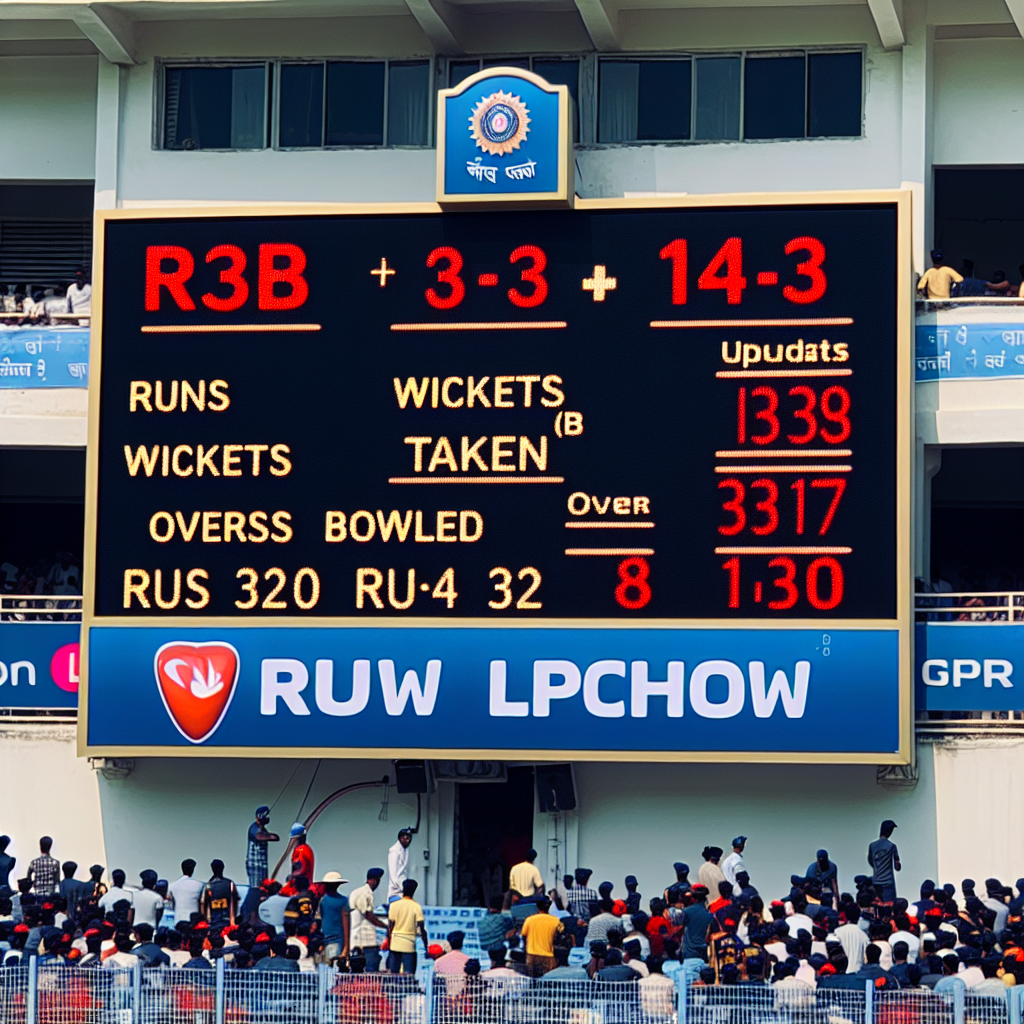 Rcb versus lucknow score